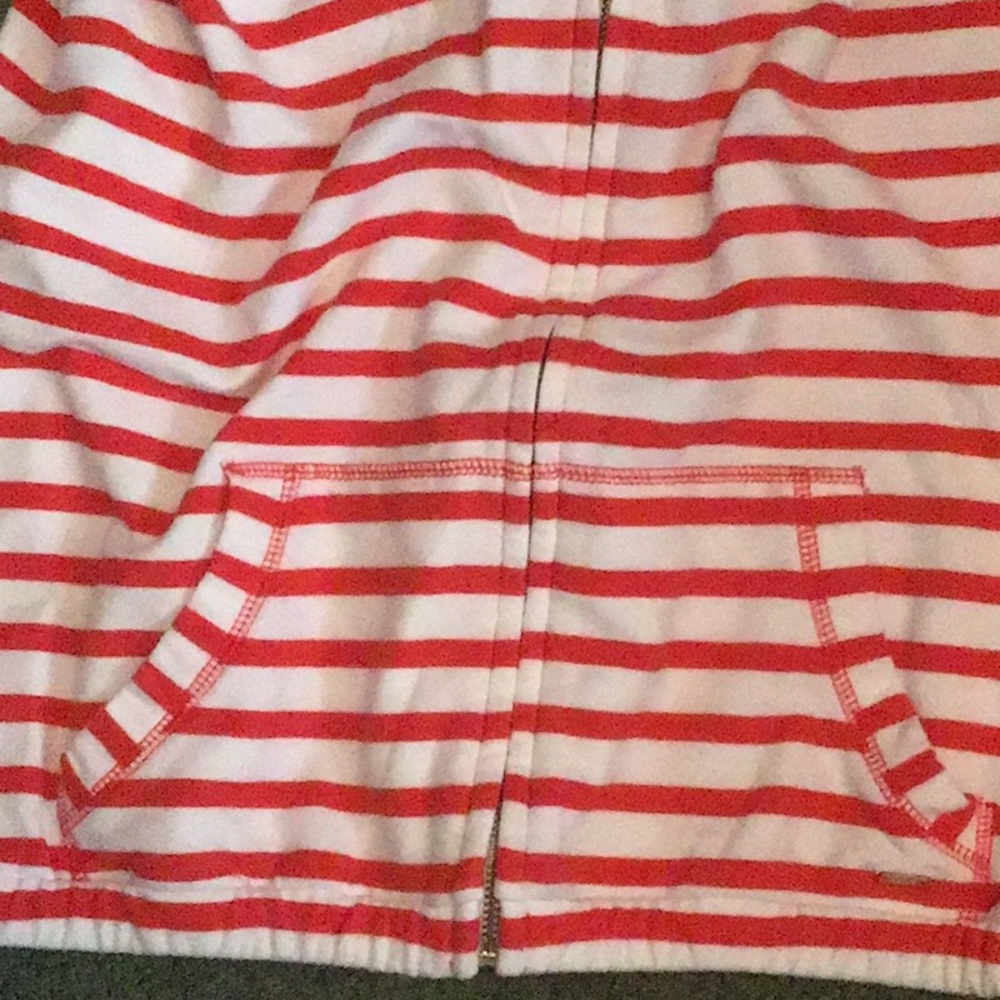 Tommy Hilfiger White & Pink Striped Hoodie - Picture 5 of 5